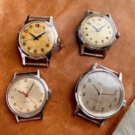 Vintage 古董手動上鏈機械手錶  共4隻（ Sekonda, Avia, Timex, Saxon ) （請留意描述）