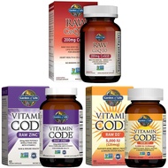 Garden of Life Vegetarian Omega 3 6 9 Supplement & Zinc Supplements 30mg High Potency Raw Zinc and V