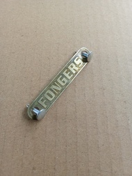 Emblem Sadel Sepeda Onthel Fongers kuningan