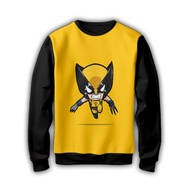 Superhero Kids Sweater 3D Cartoon JacketWolverine 05Cd009Wolverine for Ages 1-12 Years