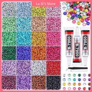 SG Spot goods 40Grid3MM Flat Resin Rhinestones Nail Art Rhinestones Colorful DIY Diamond Painting Ph