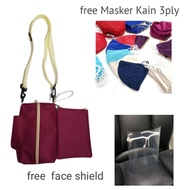 Tissue POUCH 4 IN 1 + 3 PLY MASK + FACE SHIELD / TL79.N L1