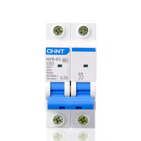 CHNT CHINT NXB-63 2P AC MCB C Curve 400V 10A 16A 20A 25A 32A 40A 63A Mini Circuit Breaker DZ47 Din R