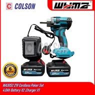 COLSON WYMA WA3052 21V Cordless Poker Set 4.0Ah Battery X2 , Charger X1