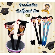 SET MIX* Graduation Ballpen 10pcs. Convo ballpen Character Graduation Series Ballpoint Pen