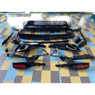 JAZZ GK FLRS BUMPER ACCESSORIES FULL SET 1TO1 COPY JDM GLOSSY BLACK