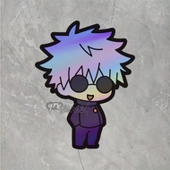 Gojo Satoru Hologram Anime Sticker Size +- 7 x 55 cm waterproof sticker