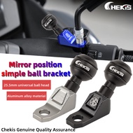 Chekis for HONDA Wave110i Wave125i Modified mirror seat ball head bracket mobile phone holder hook d