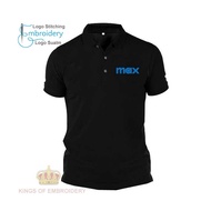 COTTON Baju Polo Classic T Shirt logo HBO Max Online Movie Streaming TV Series Drama Baju UNISEX Baj
