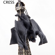 CRESS Lifelike Fake Bat Kids Toy Funny Simulated Bats Halloween Hanging Spooky Decor Halloween Party