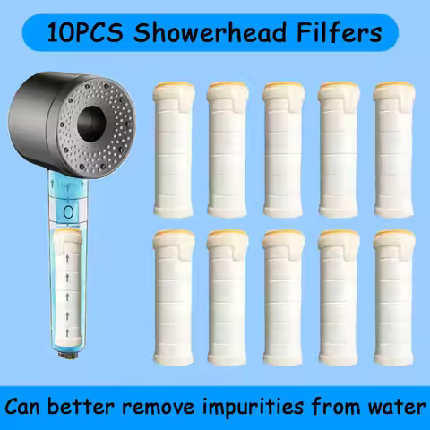 10PCS Shower Filter, Large Area Filtration and Long Life Replacement Filter Element - High Quality P