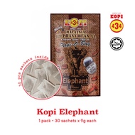 Kopi 434 kopi gajah (kopi '434' RASA 1960 an) 30 uncang  Kopi Elephant 麻坡 60年代咖啡 30袋