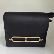 愛馬仕黑金豬鼻包roulis 19 stamp Y