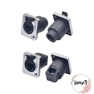 JONY RJ45  Connector, Waterproof  Cable Holder RJ45 Ethernet Connector, IP65 High-quality D Type Pan