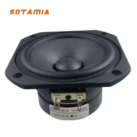 SOTAMIA 1Pcs 4 Inch Mid Range Bass Audio Speaker 8 Ohm 20-80W Woofer DIY Bluetooth Speaker Loudspeak