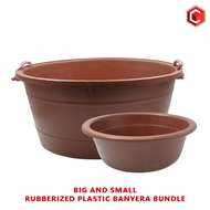 2pcs Industrial Grade Rubberized Plastic Round Banyera large w/ Basin Batya SMALL BUNDLE