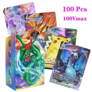 Kartu Tcg / Kartu Pikachu / Kartu Tcg / 100pcs Kartu Permainan / Card Pokemon Laser
