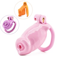 2025 New Multicolor Lightweight Femboy Chastity Cage Device with 4 Size Ring for Men