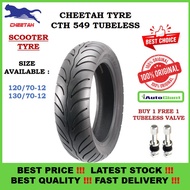 TAYAR  CHEETAH CTH549  -  120/70-12, 130/70-12 TUBELESS TYRE