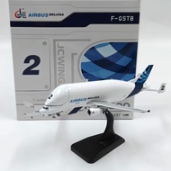 1/400 JCWings Airbus A300B4-600ST Big Beluga Transport Aircraft Alloy Simulation Aircraft Model Out 