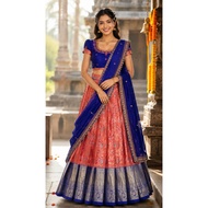 Royal Blue and Pink Half Saree/ Indian Traditional wear