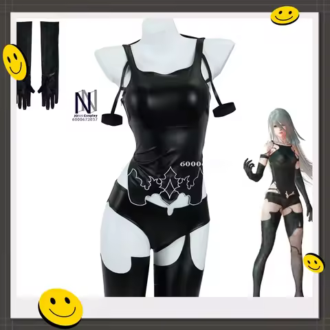 NieR:Automata YoRHa Type A No. 2 Provocative Patent Leather Cosplay Costume Anime-style Games Role-p