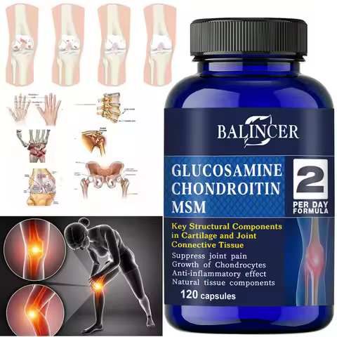 Glucosamine Chondroitin MSM Capsules, for Joint Health, Promotes Bone and Joint Mobility, Dietary Su
