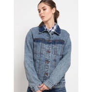 Jaket Triset ORIGINAL Casual Pakaian Wanita OLIVIA DENIM JACKET 28510