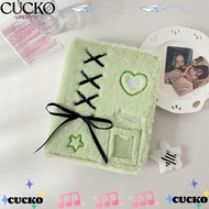 CUCKO Photocard Holder, Ballet-Style Ribbon Bow Photo Albums, A5 Plush Girls Star Photo Card Collect