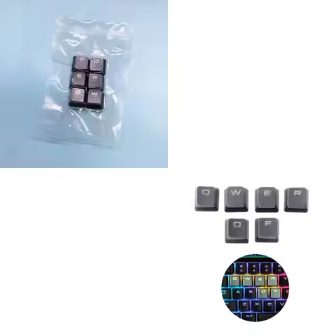 B2RD 6 Key Non-slip Texture Key ABS Backlit Keycaps for Corsair K70 K65 K95 RGB STRAFE RGB Mechanica