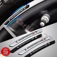 Porsche Cayenne Macan Panamera 911 718 Logo Emblem Wheel Rim Stickers Aluminum Decal