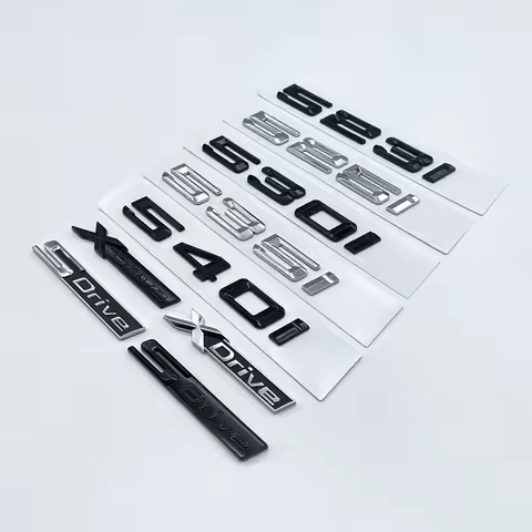 Old Letter 520i 523i 525i 528i 530i 535i 540i Logo Badge Emblem For BMW 5 Series E60 E61 F10 F11 G30