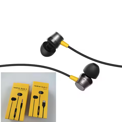 Realme Buds 3 Earphone In-Ear Wired Built-in Microphone 3.5MM Type C Earbuds Headset For Realme 13 1