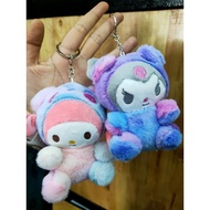 Keychain Kuromi Keychain Melody Plush Kuromi Soft