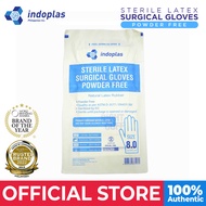 Indoplas Sterile Latex Surgical Gloves Powder Free - 8.0 (1 Pair)