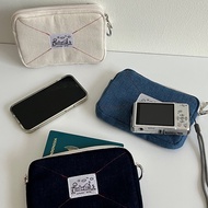 Frank Denim Passport Pouch by September Spring