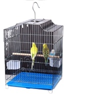 Budgerigar Bird Cage White Eye Peony Finch Large House Bird Cage For Home Metal Roof-Shaped Viewing Cage