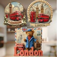 1Pc 2D Flat London Refrigerator Tile, Featuring The Big Ben, Red Bus, And London Landmarks (Buckingh
