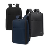 【J.S.優品】15.6吋 紳士品格 輕量通風導流背墊 箱式開合商務包 獨立筆電隔層平板後背包