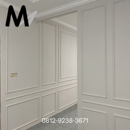 Jasa pasang wall moulding dinding gypsum (list 4cm)