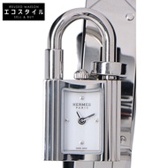 นาฬิกา Hermes Kelly Mini รุ่น KE4.110 หน้าปัดเคลือบแล็กเกอร์สีขาวแวววาว ระบบควอตซ์ สภาพเหมือนใหม่ [ม