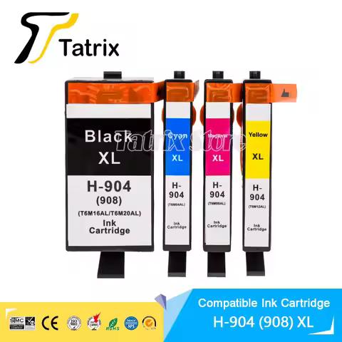 Tatrix Compatible Ink Cartridge For HP904 904XL 908XL For HP 904 Used For HP OfficeJet Pro 6970 All-