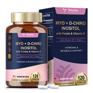 Viên nang bổ sung Myo-Inositol & D-Chiro Inositol 3075mg cùng với Multivitamin Vitamin D3 Folate Tỷ