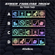CUTTING STICKER TRUCK FACILITY STICKER TRUCK BUS PICKUP COOL