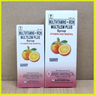 ✎ Multilem - Plus (Multivitamins + Iron) 60mL / 120mL  Syrup
