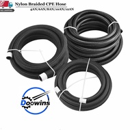 AN4/AN6/AN8/AN10/AN12 Universal Car Fuel Hose Oil Gas Line Nylon Braided Inside CPE Rubber Pipeline 