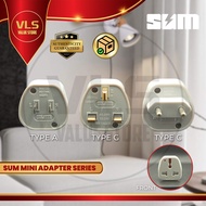 SUM Mini Travel Adapter Type A Type G Type C