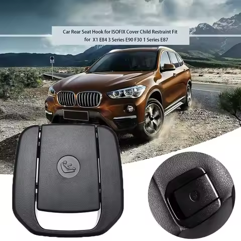 Car Rear Child Seat Fixing ISOFix Cover for BMW 1 Series 04-11 X1 10-15 3Series GT 13-19 F30 31 20 2