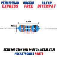 330K 330KOHM 1/4W 1% METAL FILM RESISTOR