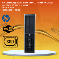 HP Compaq dc 6000 Small Form Factor PC / Intel® E7500 2.93GHz / RAM DDR3 4GB HDD SSD 120GB / Wi-Fi